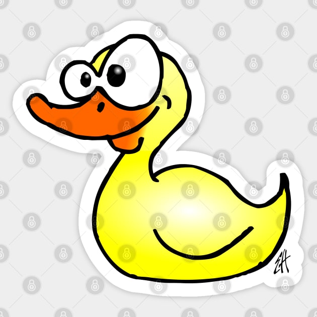 Rubber duck Sticker by Cardvibes